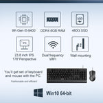IPASON all in one computer 23.8 inch office desktop /9th Gen i5-9400 8G RAM