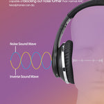 ANC10 Active Noise Cancelling Bluetooth Wireless Headphones Foldable 30H Play time