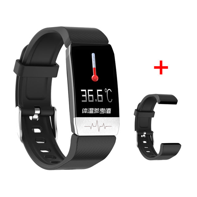 T1 Smart Watch Band With Temperature Measure ECG Heart Rate Monitor