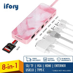 USB Type C Hub to HDMI Multi USB 3.0 Power Adapter For MacBook Pro